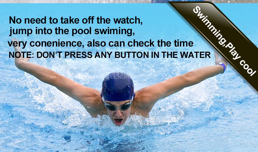 RGA R-988 Digital Watch 50M Water Resistant LED Sports Watches Casual Quartz Wristwatch for Men - Orange