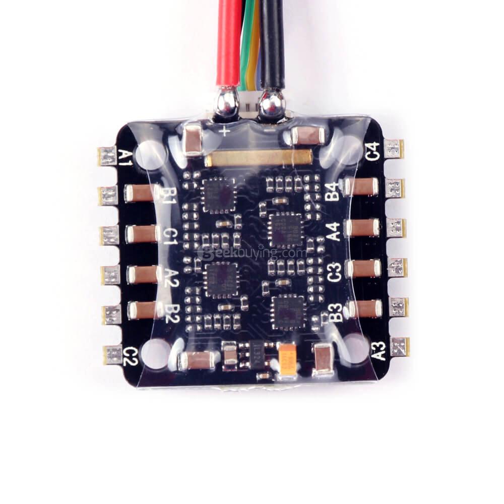 Sunrise Model Cicada Mini 20x20mm 10Ax4 10A Blheli_S BB2 2-3S 4 in 1 Brushless ESC Support 16.5 Dshot600