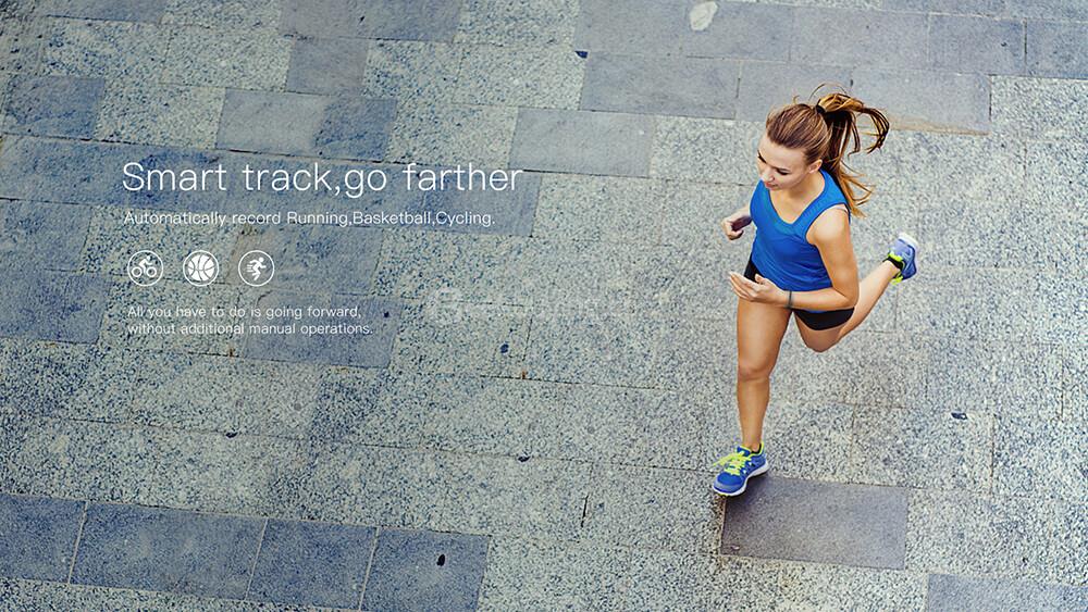 IWOWNFit i6HR Smart Band Bracelet Fitness Tracker Dynamic Heart Rate Monitor IP67 Water Resistant Compatible with Android IOS - Black