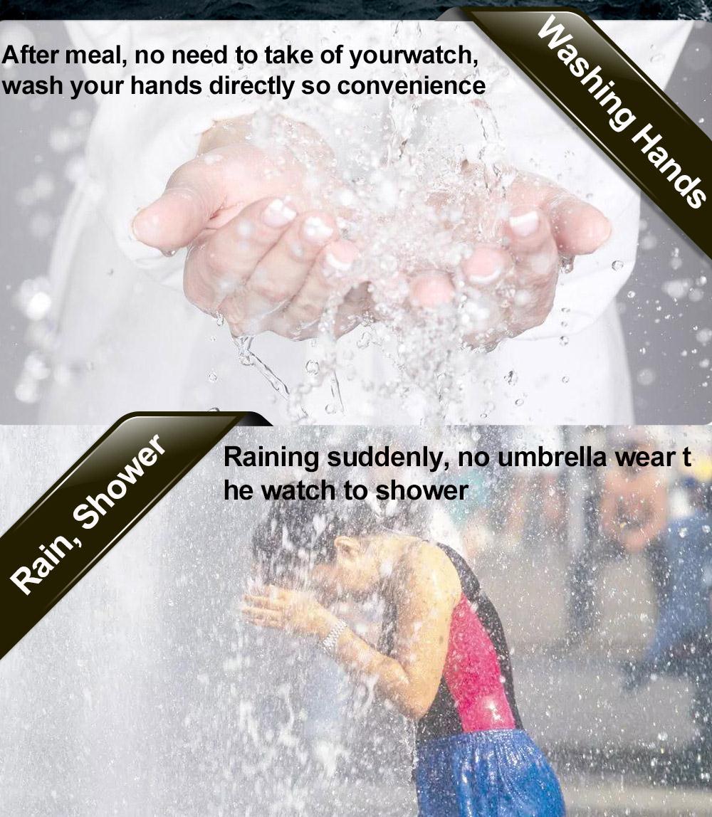 RGA R-988 Digital Watch 50M Water Resistant LED Sports Watches Casual Quartz Wristwatch for Men - Orange