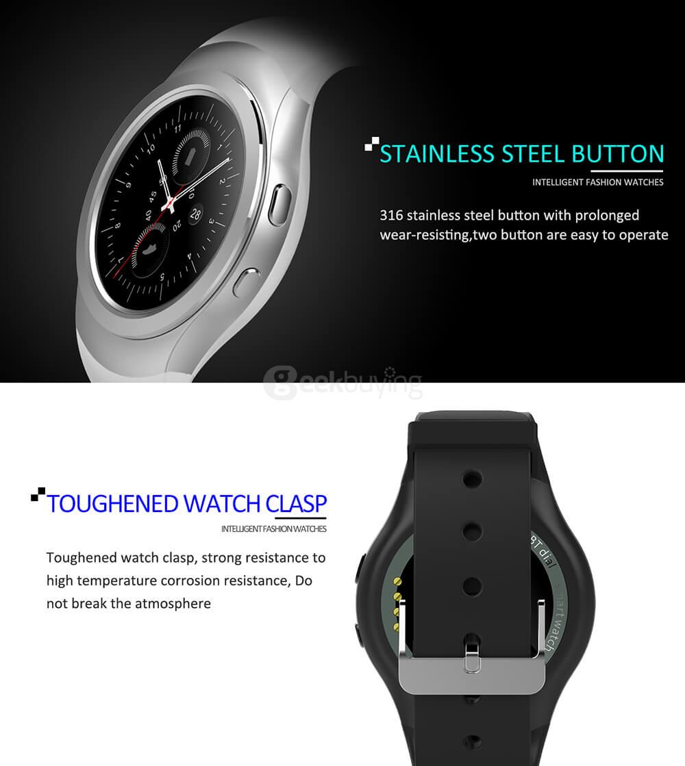 NO.1 G3+ Smart Watch MTK2502 Dynamic Heart Rate Monitor Pedometer Anti-lost Remote Camera Siri SMS Call Reminder Bluetooth - Silver