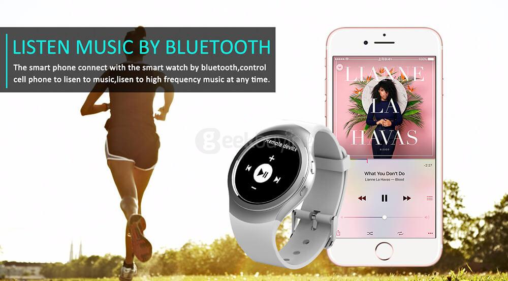 NO.1 G3+ Smart Watch MTK2502 Dynamic Heart Rate Monitor Pedometer Anti-lost Remote Camera Siri SMS Call Reminder Bluetooth - Silver
