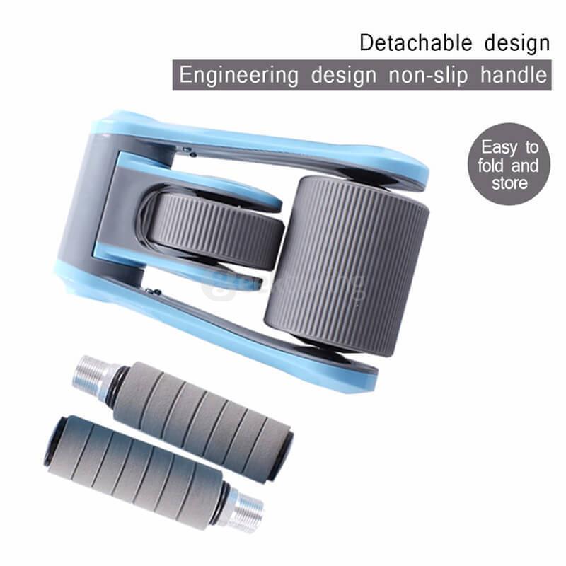 Blascool MD-ABRW-B Foldable Mute AB Roller Double Wheels Abdominal Waist Slimming Indoor Exercise Equipment for Strength