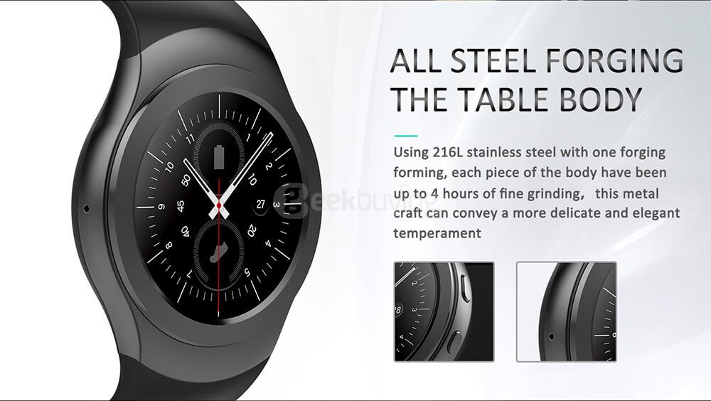 NO.1 G3+ Smart Watch MTK2502 Dynamic Heart Rate Monitor Pedometer Anti-lost Remote Camera Siri SMS Call Reminder Bluetooth - Silver