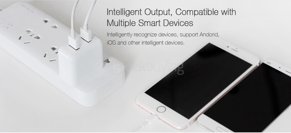 Original Xiaomi ZMI HA622 Quick Charge 3.0 18W Dual USB ports Fast Wall Charger - US Plug
