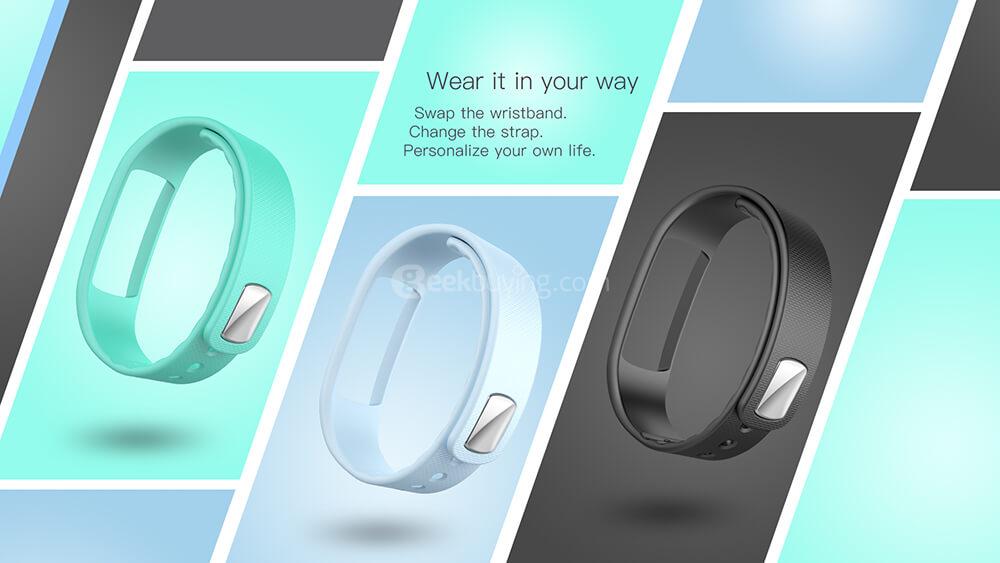 IWOWNFit i6HR Smart Band Bracelet Fitness Tracker Dynamic Heart Rate Monitor IP67 Water Resistant Compatible with Android IOS - Black