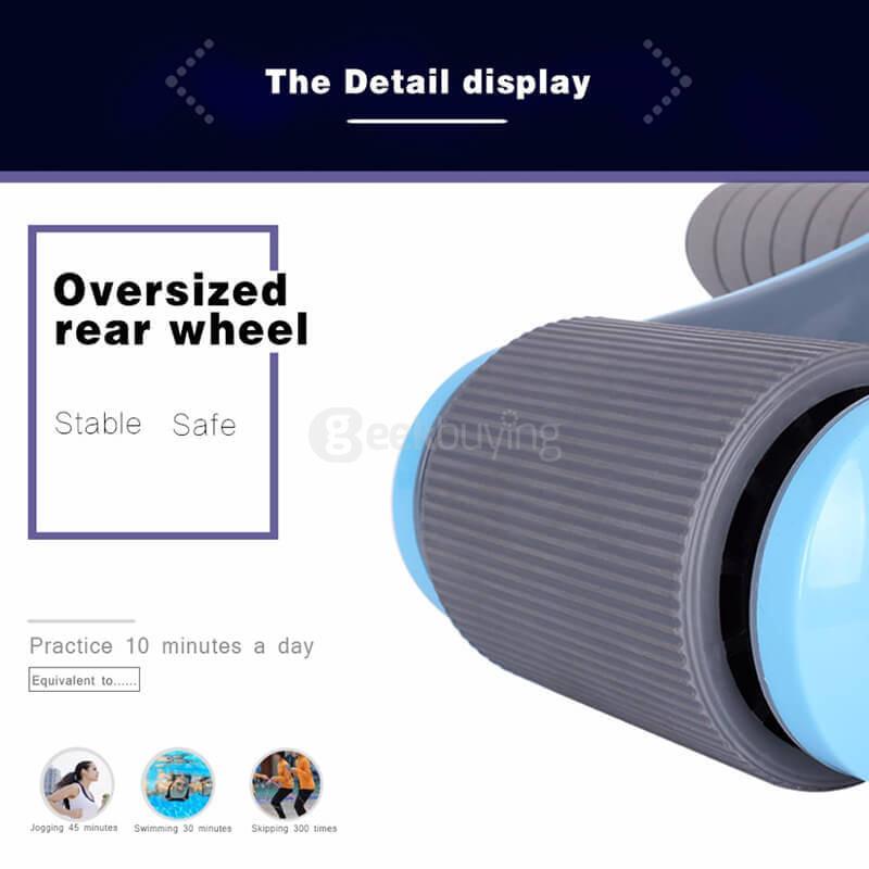 Blascool MD-ABRW-B Foldable Mute AB Roller Double Wheels Abdominal Waist Slimming Indoor Exercise Equipment for Strength