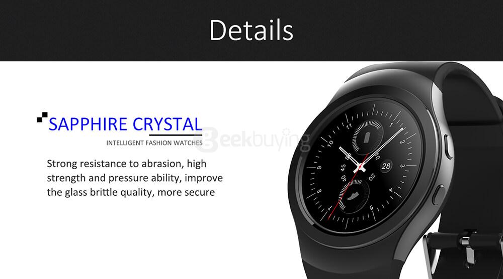NO.1 G3+ Smart Watch MTK2502 Dynamic Heart Rate Monitor Pedometer Anti-lost Remote Camera Siri SMS Call Reminder Bluetooth - Silver