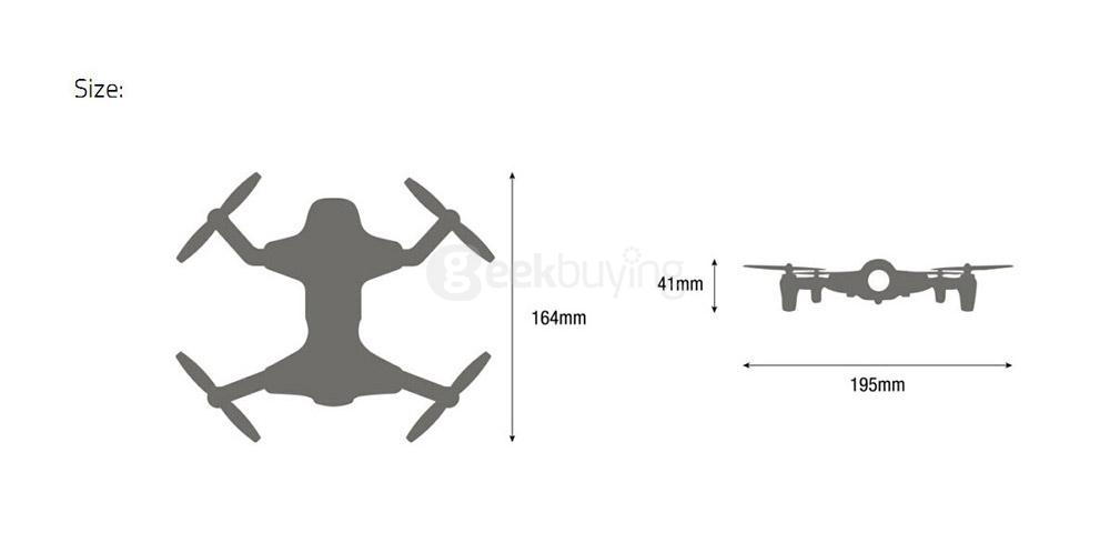 UDI R/C U29W WIFI FPV Foldable Arm with HD 720P Wide-angle Camera Altitude Hold Mode RC Quadcopter - White