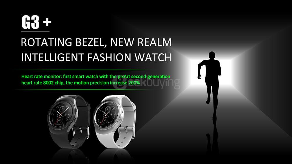 NO.1 G3+ Smart Watch MTK2502 Dynamic Heart Rate Monitor Pedometer Anti-lost Remote Camera Siri SMS Call Reminder Bluetooth - Silver