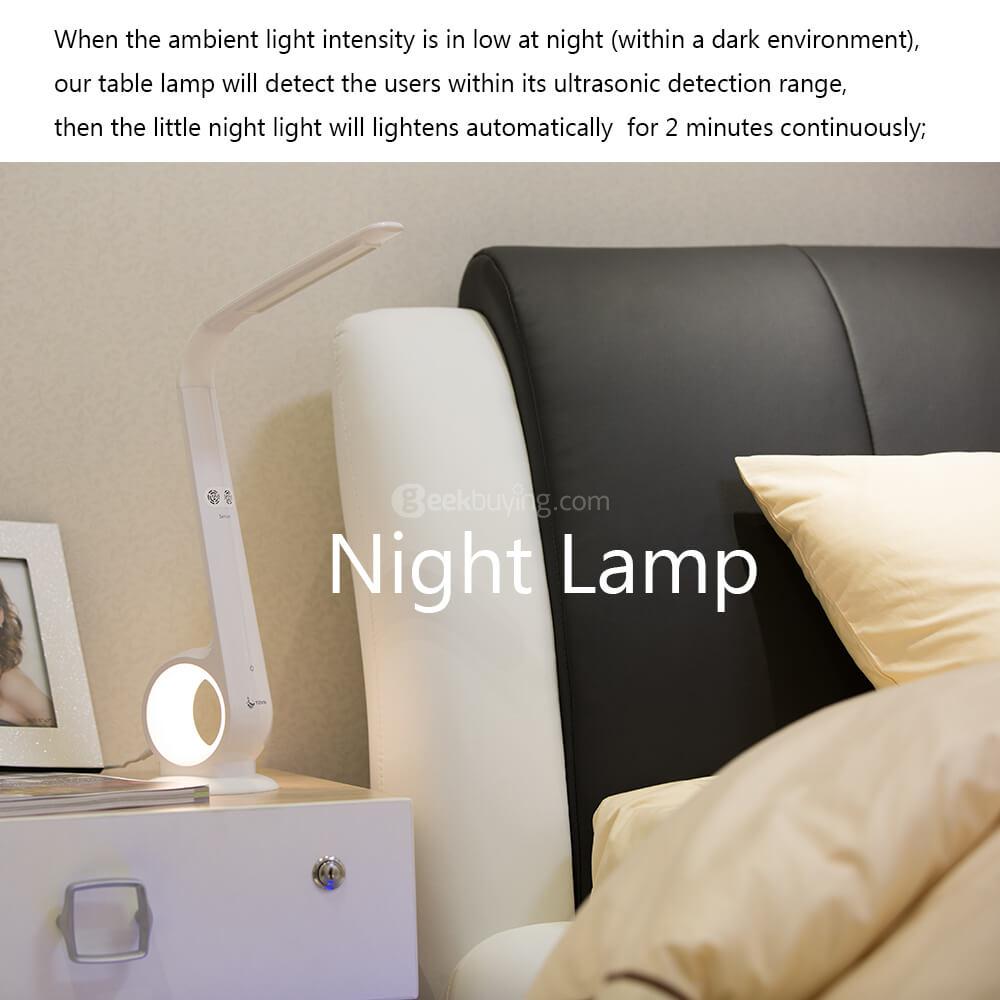 TOVIN T01-20 Smart LED Desk Lamp Eye Protection Auto Adjust Brightness Sitting Posture Correct Auto Timing Touch Control Night Light for Children - White