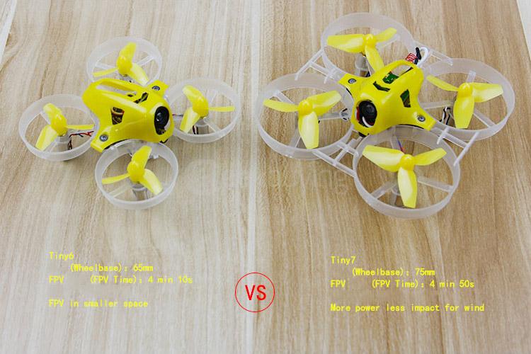 KINGKONG Tiny 7 75mm Micro FPV Racing Quadcopter With 800TVL CMOS Camera Micro F3 Brush Flight Controller PNP - Basic Combo Version