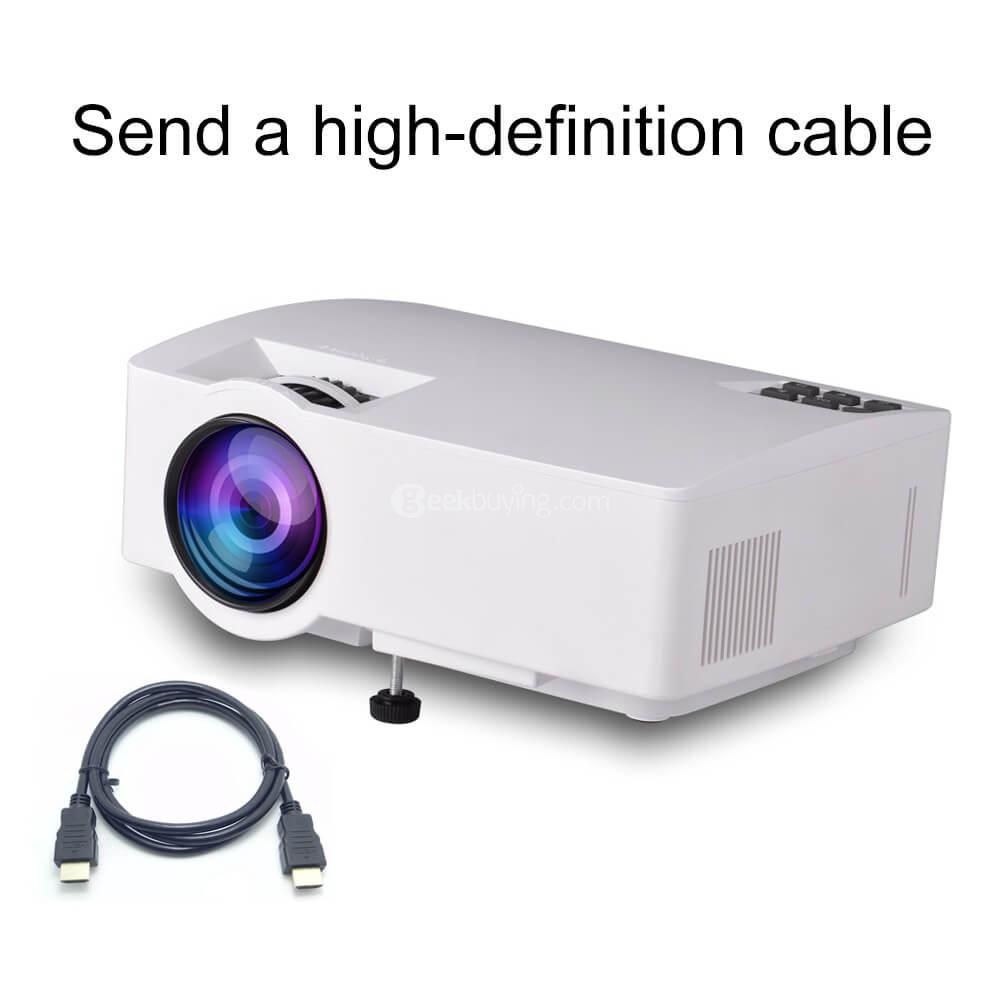 EJIALE A8 150 Lumens 1080P Smart Projector EU Plug - White