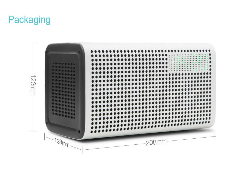 GGMM ES-201 E3 Portable WiFi Bluetooth Dual Wireless Connection Multifunctional Speaker - White