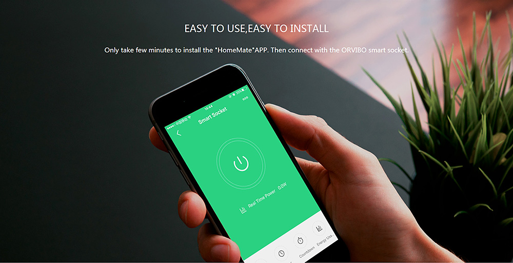 Orvibo S31 Smart WiFi Socket APP Control Timer Setting with US Plug - Grey