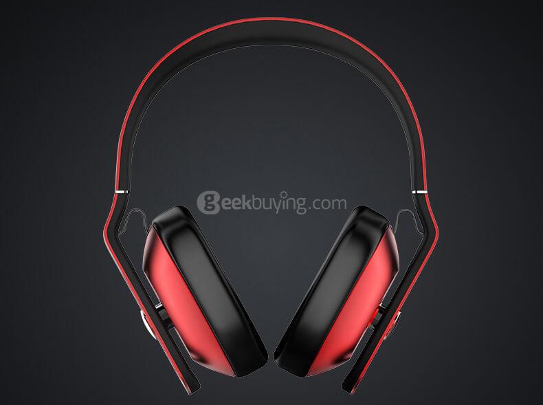 1MORE Super Bass Wired Headphones 3.5mm Jack with Mic - Black + Red