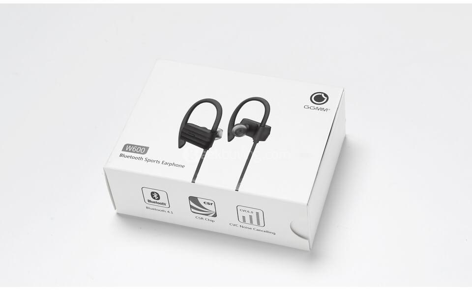 GGMM W600 Wireless Bluetooth V4.1 Sports Earphone with Remote Control - Black