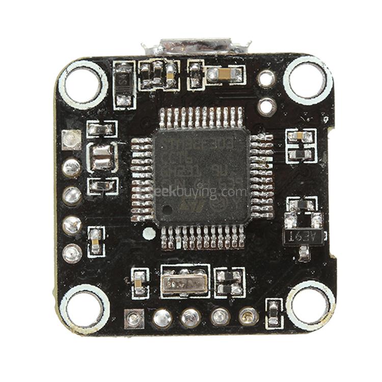 Redpawz Super_S Betaflight 3.1.0 Micro F3 16 X 16mm 1.8g 2-4S Flight Control Board with 5V/1A BEC for FPV Racing Drone