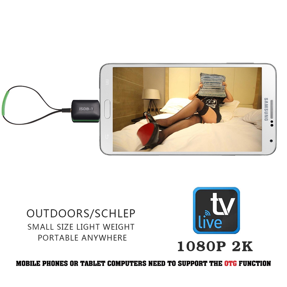 D203 Digital TV Receiver ISDB-T Full Seg Pad TV Tuner Live TV Receiver for Android Phone Tablet USB OTG Satellite Receivers