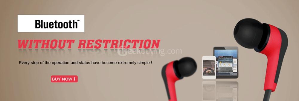 SP01 Wireless Bluetooth 4.1 Mini Invisible Earphone Sports Running Headphone with Mic - Gold