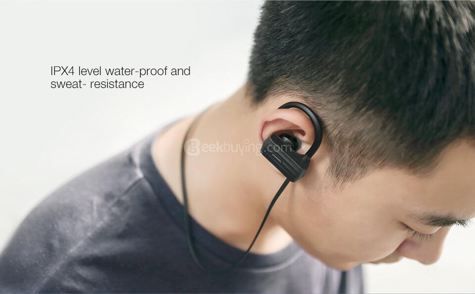 GGMM W600 Wireless Bluetooth V4.1 Sports Earphone with Remote Control - Black