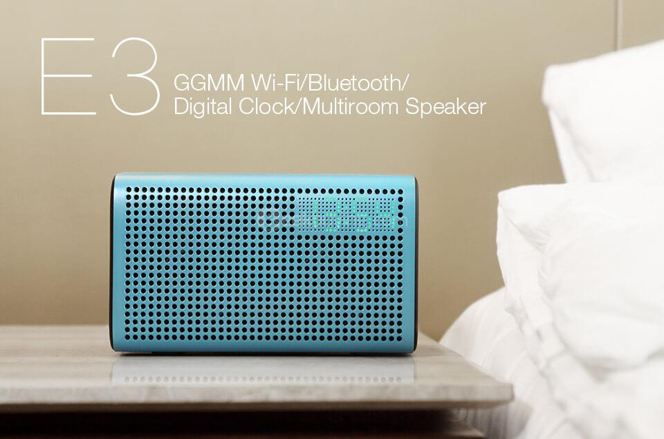 GGMM ES-201 E3 Portable WiFi Bluetooth Dual Wireless Connection Multifunctional Speaker - White