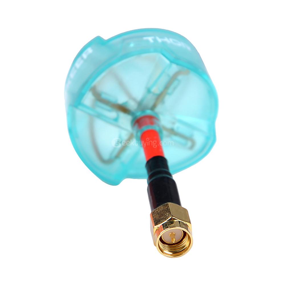 Foxeer THOR 5.8Ghz 3dBi 4-Leaf Clover RHCP Antenna for TX/RX FPV Antenna SMA-plug - Blue