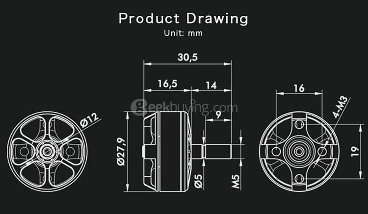 T-Motor F40PRO KV2600 2-4S Brushless Motor for FPV Racing Drone