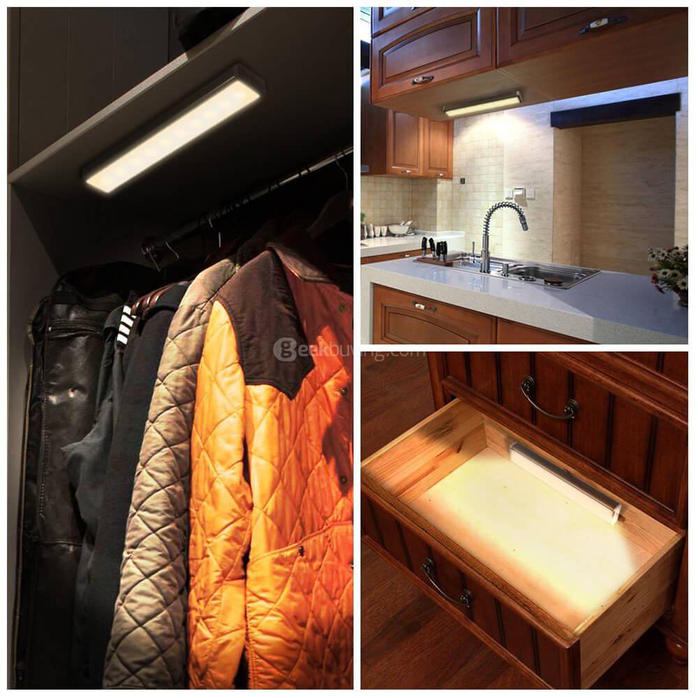 L802 Motion Sensor LED Night Light Battery Operated - White