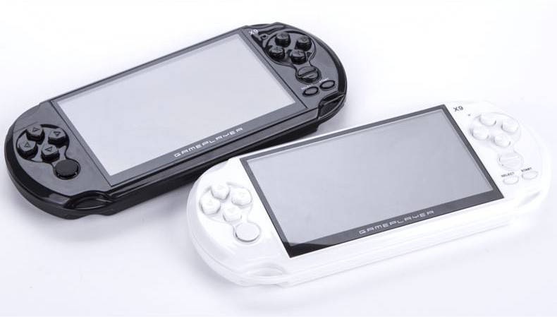 Coolboy X9 5.0 Inch Handheld Game Player Support TV Output with MP3/Movie Camera Handheld Game Console - Blue