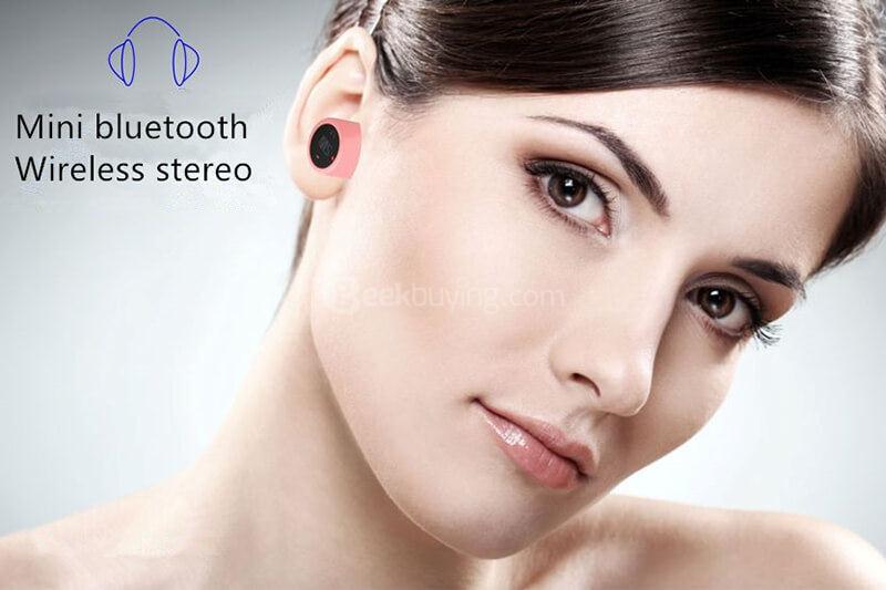X1T Wireless Bluetooth V4.2 HiFi In-ear Earphones - Pink
