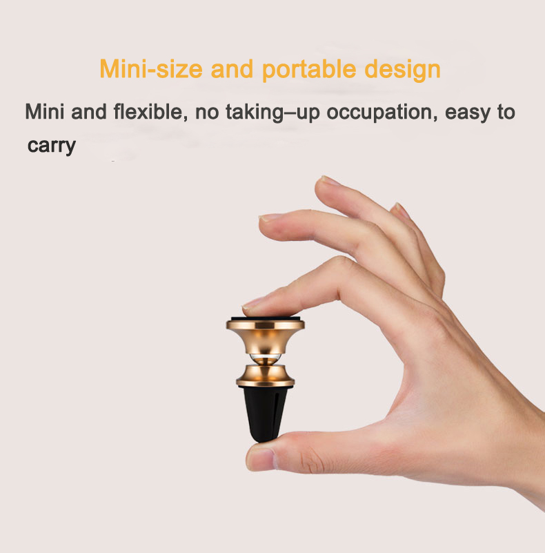 Roidmi Z1 Car Stand Holder 360 Degree Rotating Bracket Stand Cell Phone Holder Stand - Gold