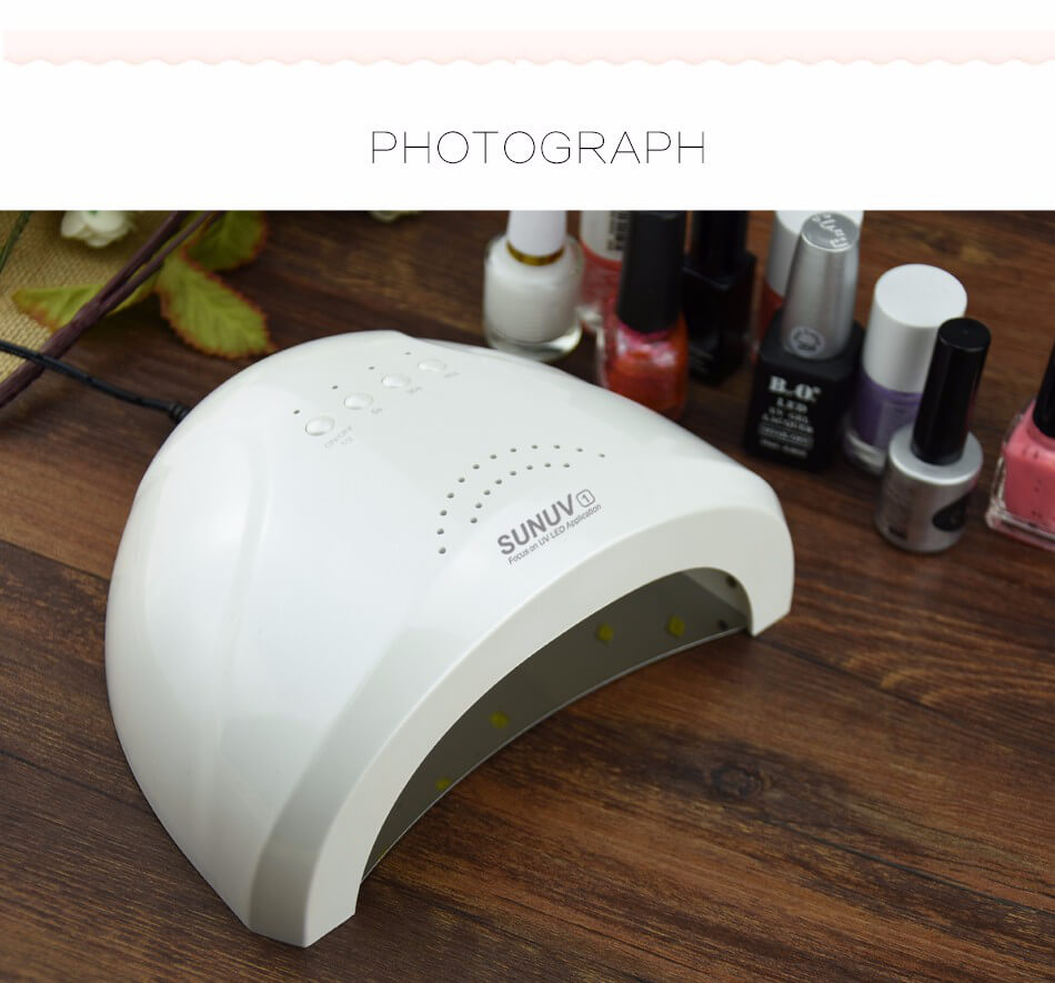 SUNONE 48W UV LED Nail Dryer - White