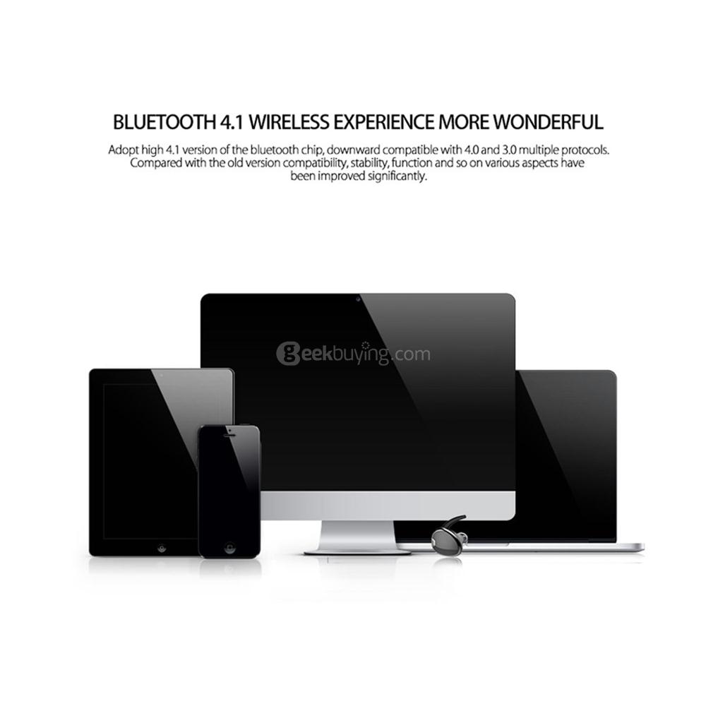 SP01 Wireless Bluetooth 4.1 Mini Invisible Earphone Sports Running Headphone with Mic - Gold