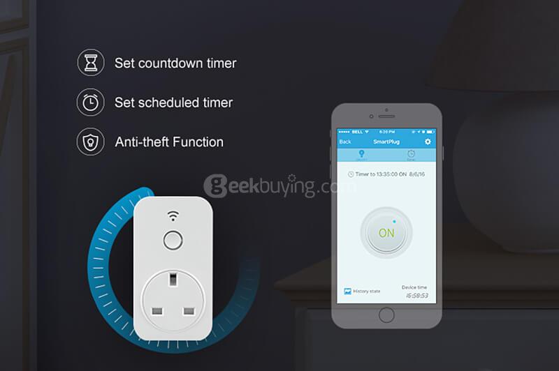 BroadLink SP2-UK WiFi Smart Home Socket Switch Plug Timer Remote Controll - UK Plug