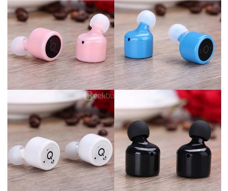X1T Wireless Bluetooth V4.2 HiFi In-ear Earphones - Pink