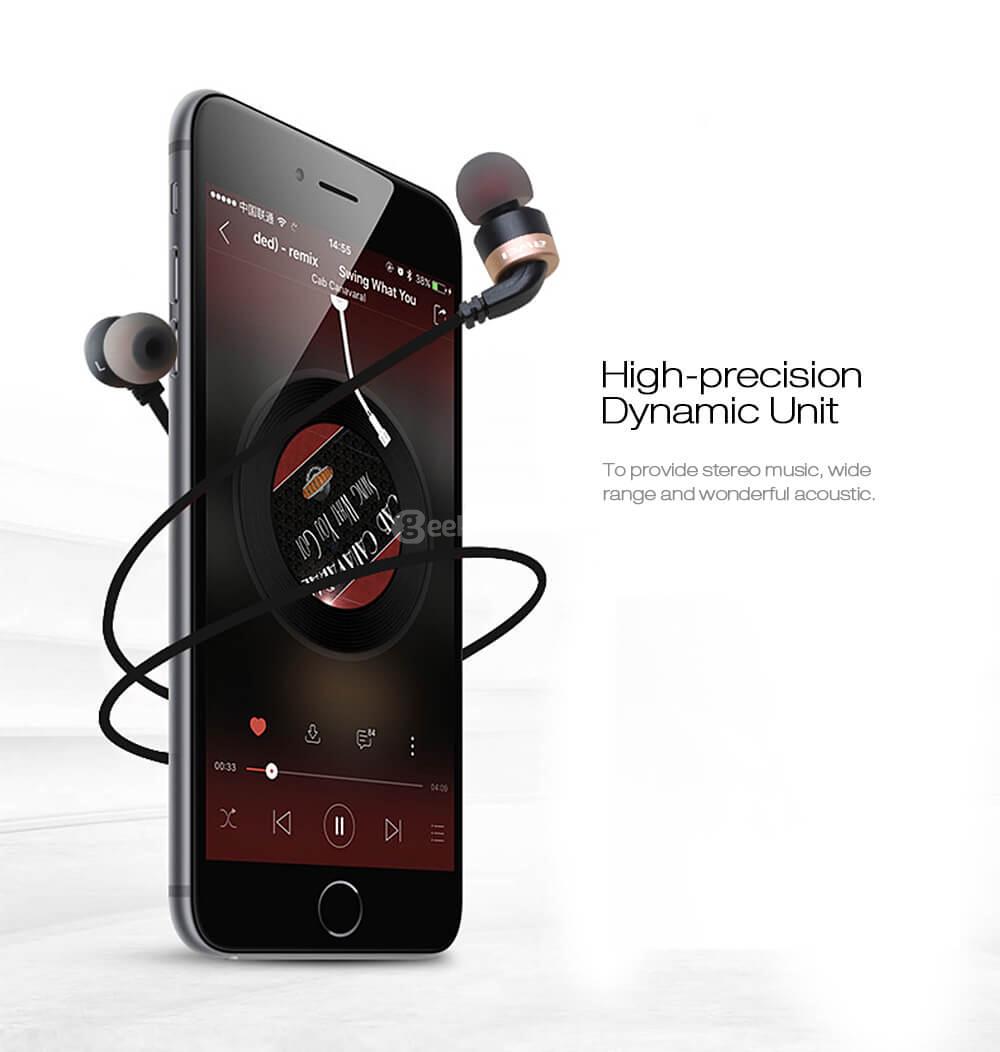 AWEI ES-30TY Wired Stereo In-ear Earphones Headphones - Black