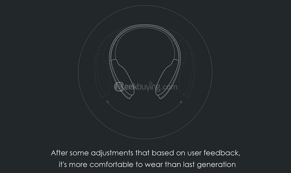 Letv Leme EB30 Bluetooth V4.1 Headphones Waterdrop Style - Black