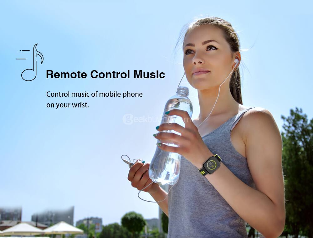 Makibes GV68 Smart Watch MTK2502 IP68 Water Resistant Bluetooth Message Call Reminder Remote Camera Compatible with IOS Android - Red