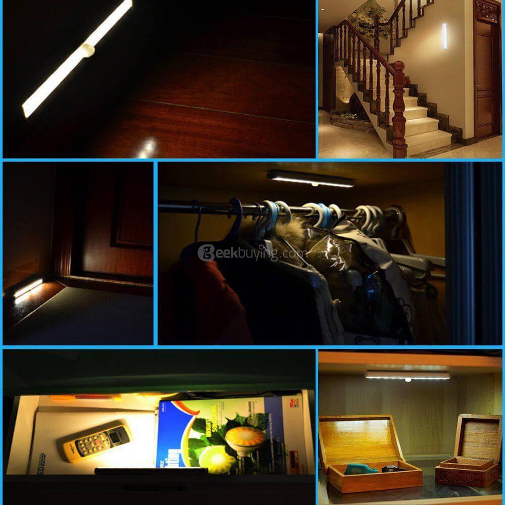 L802 Motion Sensor LED Night Light Battery Operated - White