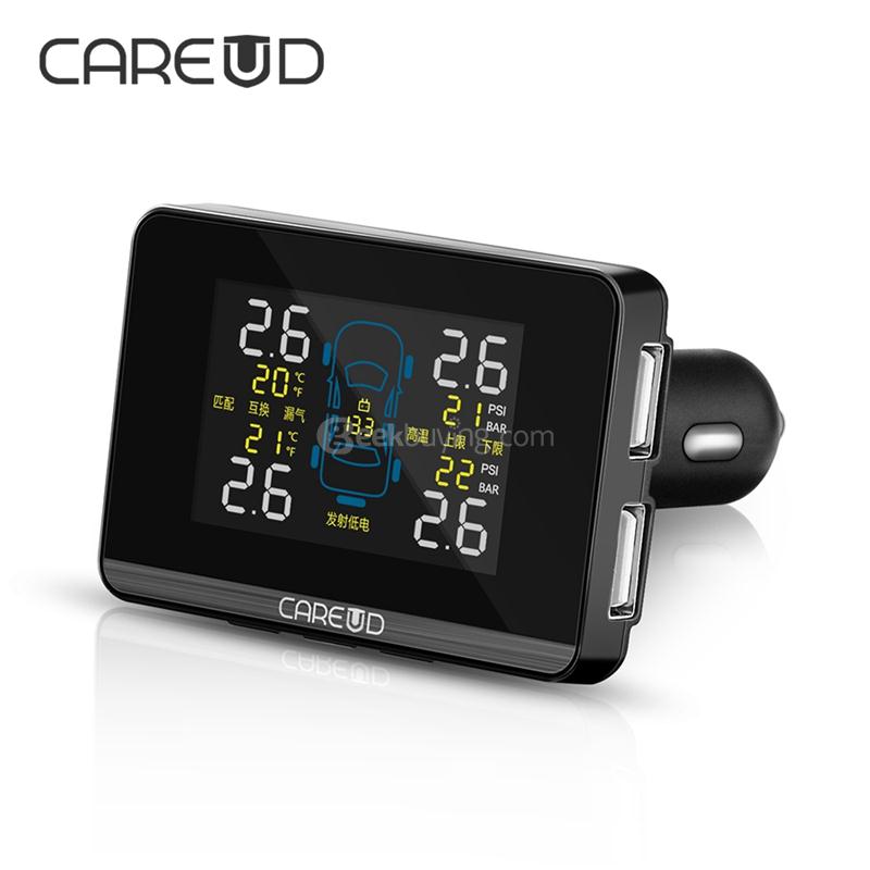 CAREUD U906NF TPMS Tire Pressure Monitoring System Four Internal Sensors - Black