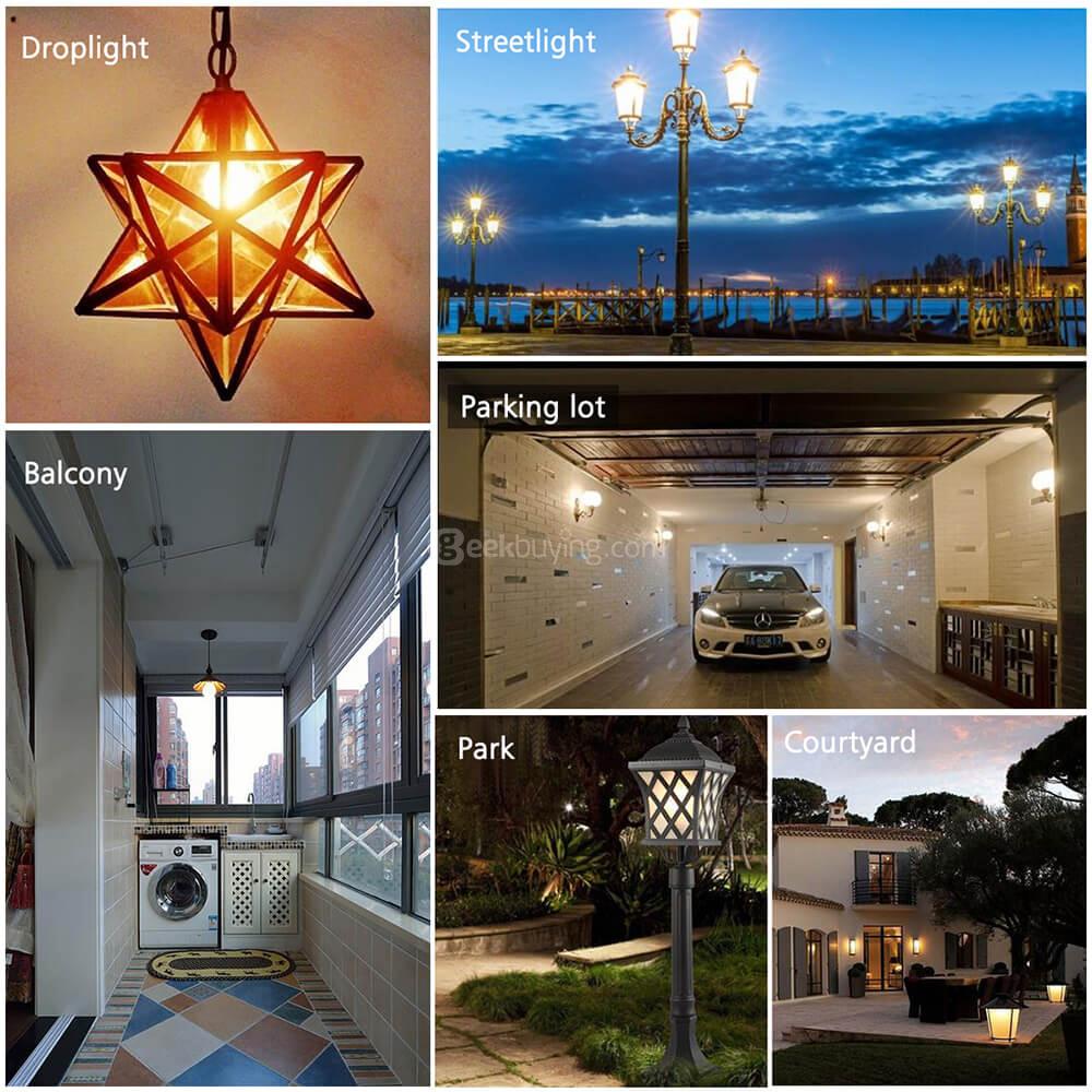 E27 MFX-A80SP5730-9W-S-G-B LED Sensor Bulb Warm Light - White