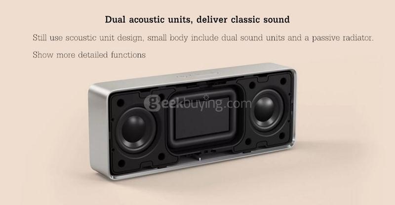 Original Xiaomi Square Box 2 Bluetooth V4.2 1200mAh AUX Line-in Hands-free Wireless Speaker with Mic - White