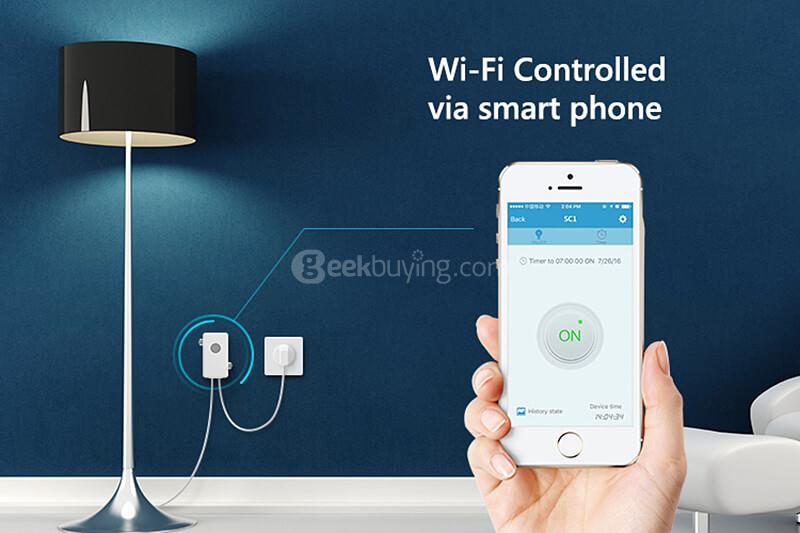 Broadlink SC1 Smart Switch WiFi APP Control Box Timing Switch Wireless Remote Controller - White
