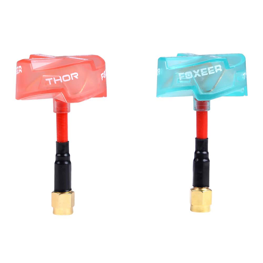 Foxeer THOR 5.8Ghz 3dBi 4-Leaf Clover RHCP Antenna for TX/RX FPV Antenna SMA-plug - Blue