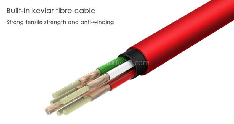 1MORE Super Bass Wired Headphones 3.5mm Jack with Mic - Black + Red