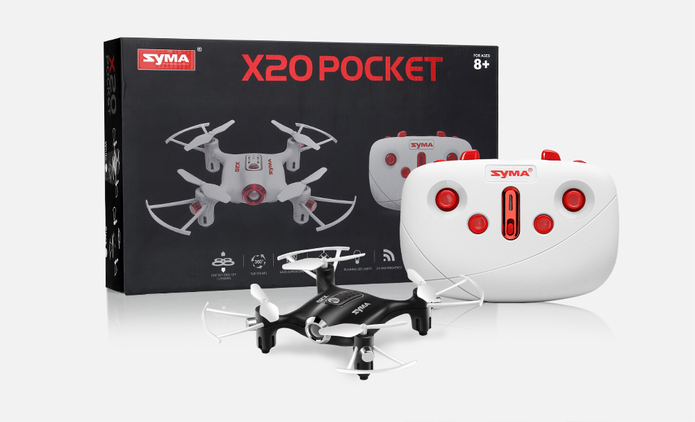 Syma X Pocket G Ch Aixs Rc Quacopter Rtf Black