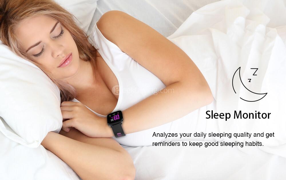 Makibes GV68 Smart Watch MTK2502 IP68 Water Resistant Bluetooth Message Call Reminder Remote Camera Compatible with IOS Android - Pink