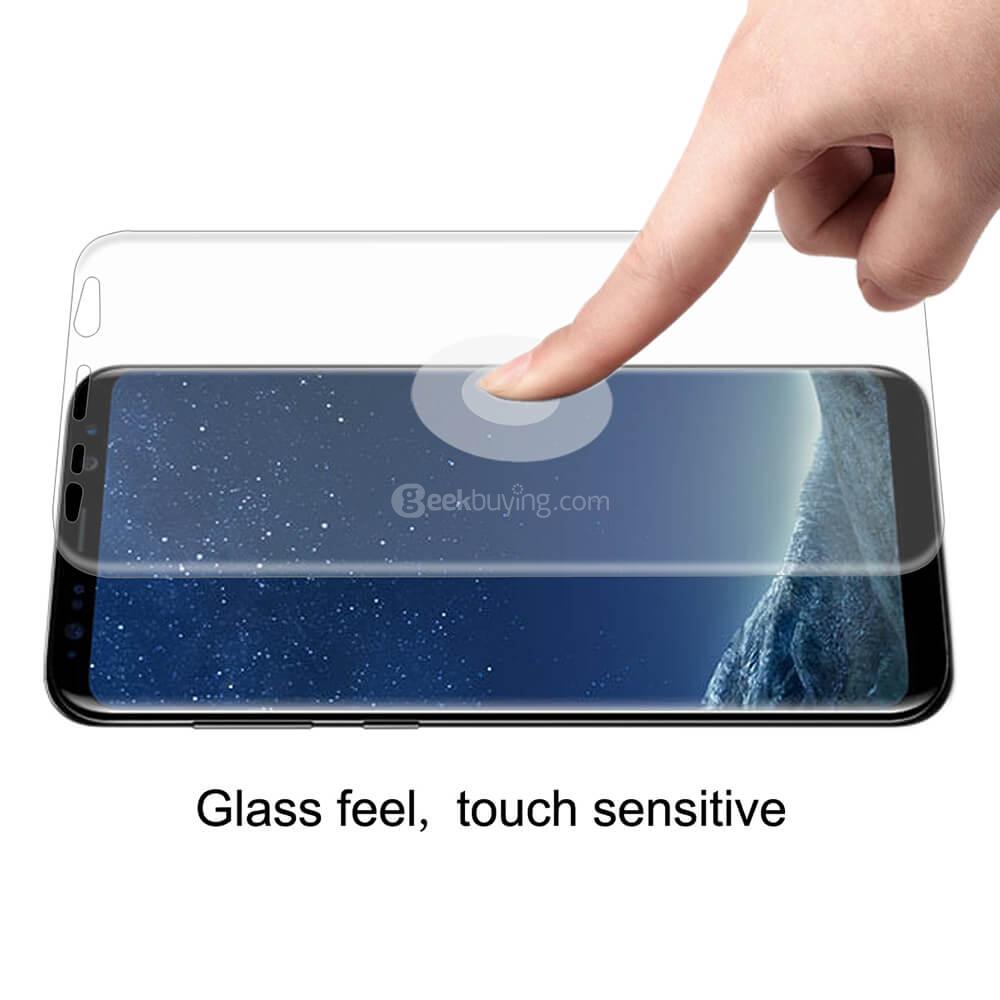 Hat-Prince 0.1 mm 3D Explosion-proof Membrane Screen Film Glass Film Tempered Glass Screen Protector For Galaxy S8 - Transparent