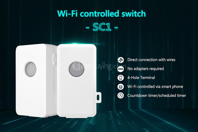 Broadlink SC1 Smart Switch WiFi APP Control Box Timing Switch Wireless Remote Controller - White